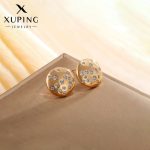 Xuping Jewelry Round Shape AD Studded Stud Earrings - Image 2