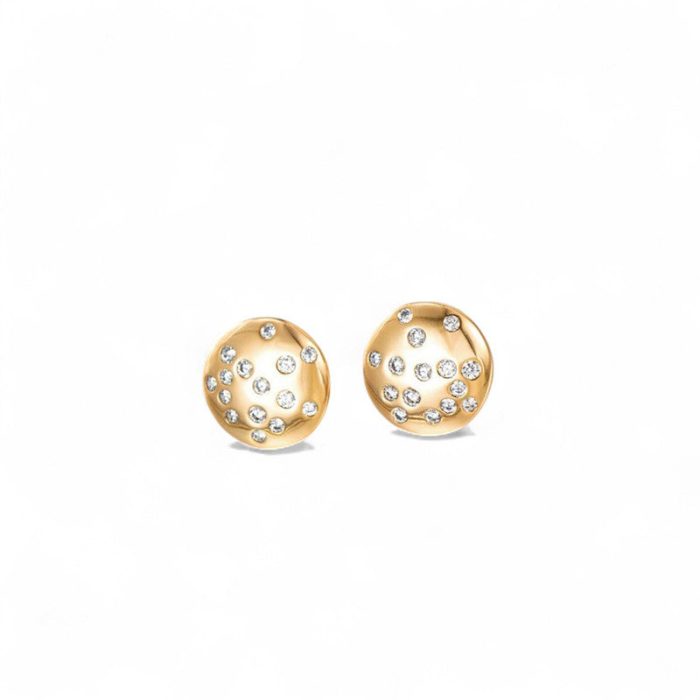 Xuping Jewelry Round Shape AD Studded Stud Earrings - Image 7