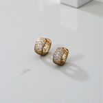 Xuping Jewelry AD Studded Contemporary Hoop Earrings - Image 3