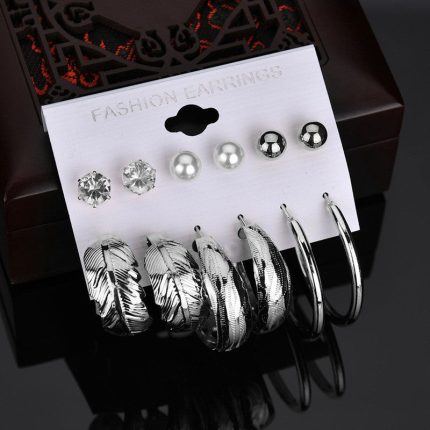 Delicate Leaf Pearl and AD Fabulous Stud and Drop Earrings For Women - VAIRAVI