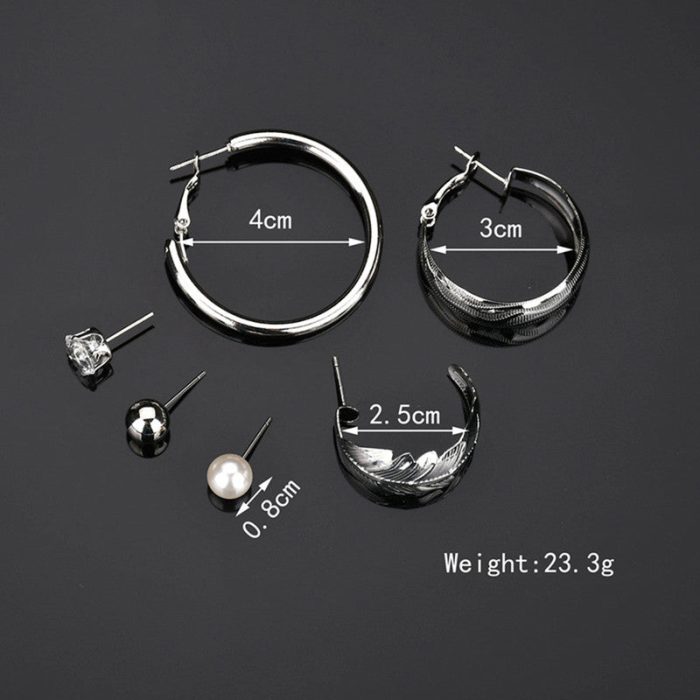 Delicate Leaf Pearl and AD Fabulous Stud and Drop Earrings For Women - VAIRAVI