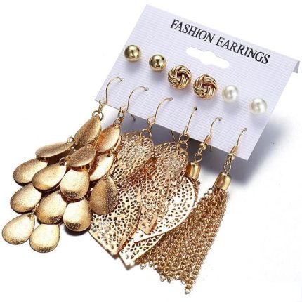 Gold Plated Artificial Stone Studded Earrings For Women - VAIRAVI