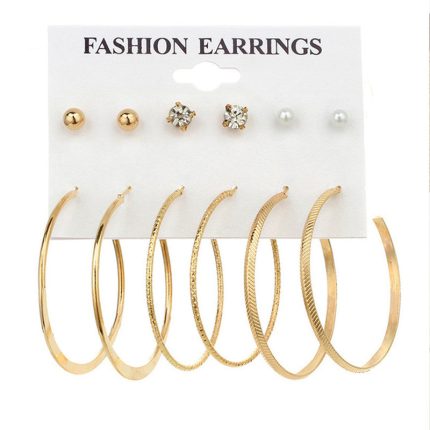 Elegant AD and Pearl Gold Plated Brilliant Earrings For Women - VAIRAVI