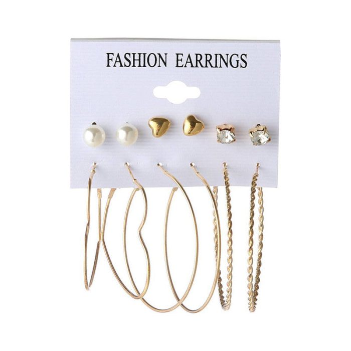 Exclusive Gold Plated Stud and Hoop Earrings For Women - VAIRAVI