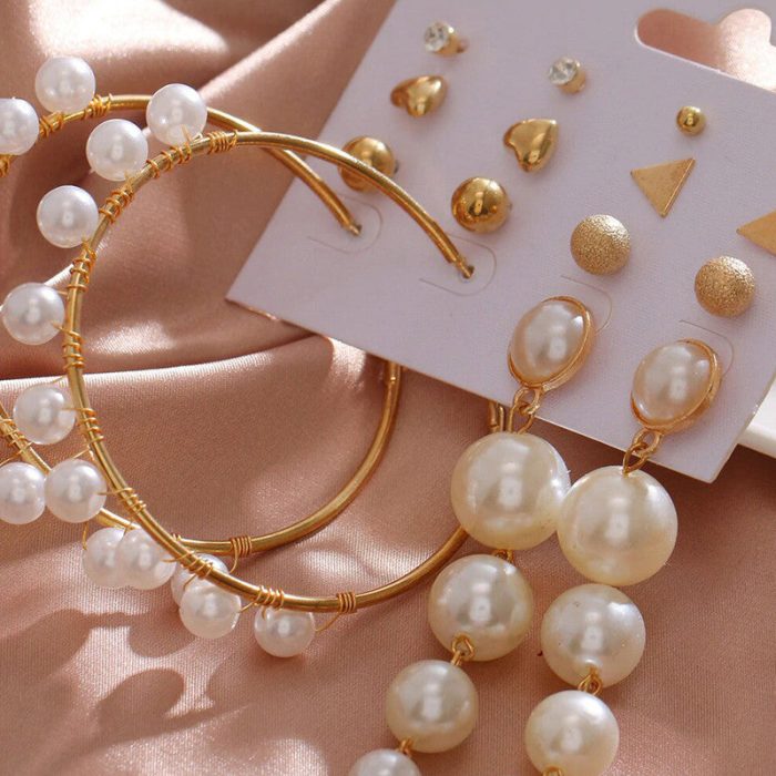 Exclusive Gold Plated Stud and Drop Earrings For Women - VAIRAVI