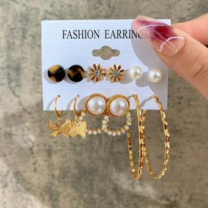Mesmerizing Pearl and AD Gold Plated Earrings For Women - VAIRAVI