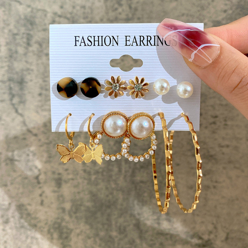 Mesmerizing Pearl and AD Gold Plated Earrings For Women - VAIRAVI Mesmerizing Pearl and AD Gold Plated Earrings For Women - VAIRAVI