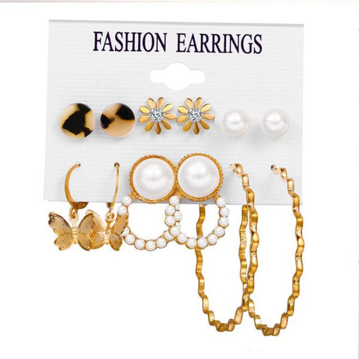 Mesmerizing Pearl and AD Gold Plated Earrings For Women - VAIRAVI