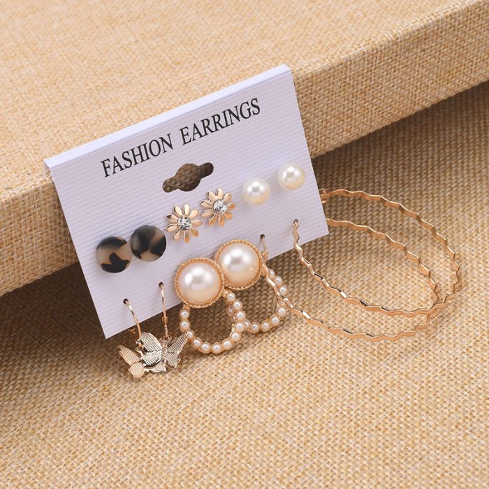 Mesmerizing Pearl and AD Gold Plated Earrings For Women - VAIRAVI