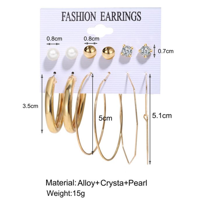 Swanky Pearl and AD Gold Plated Earrings For Women - VAIRAVI