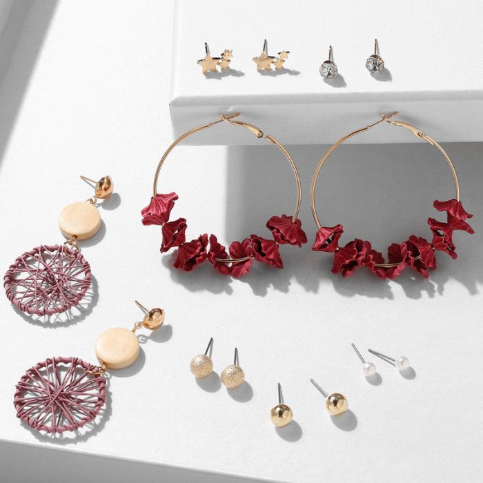Multi-colour Wonderful Pearl and AD Multi Designs Gold Plated Earrings For Women - VAIRAVI