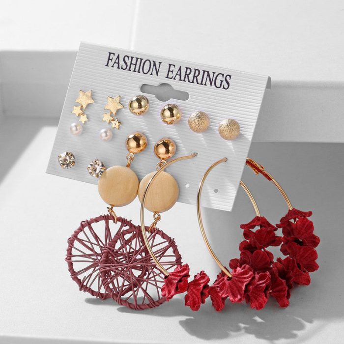 Multi-colour Wonderful Pearl and AD Multi Designs Gold Plated Earrings For Women - VAIRAVI