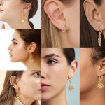 Marvellous AD Gold Plated Multi Designs Earrings For Women - VAIRAVI