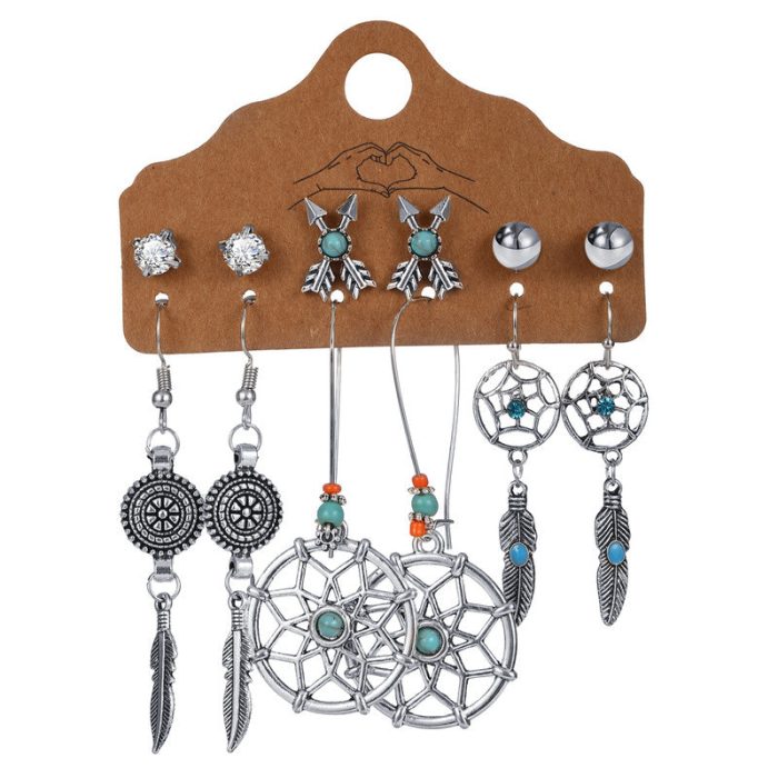 Stunning Feather inspired Oxidized German Silver Earrings For Women - VAIRAVI