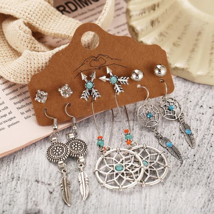 Stunning Feather inspired Oxidized German Silver Earrings For Women - VAIRAVI
