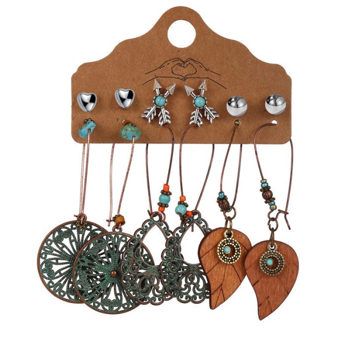 Stylish Oxidized German Silver Plated Earrings For Women - VAIRAVI