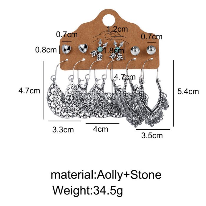Trendy Oxidized German Silver Plated Earrings For Women - VAIRAVI