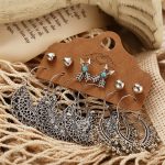Trendy Oxidized German Silver Plated Earrings For Women - VAIRAVI