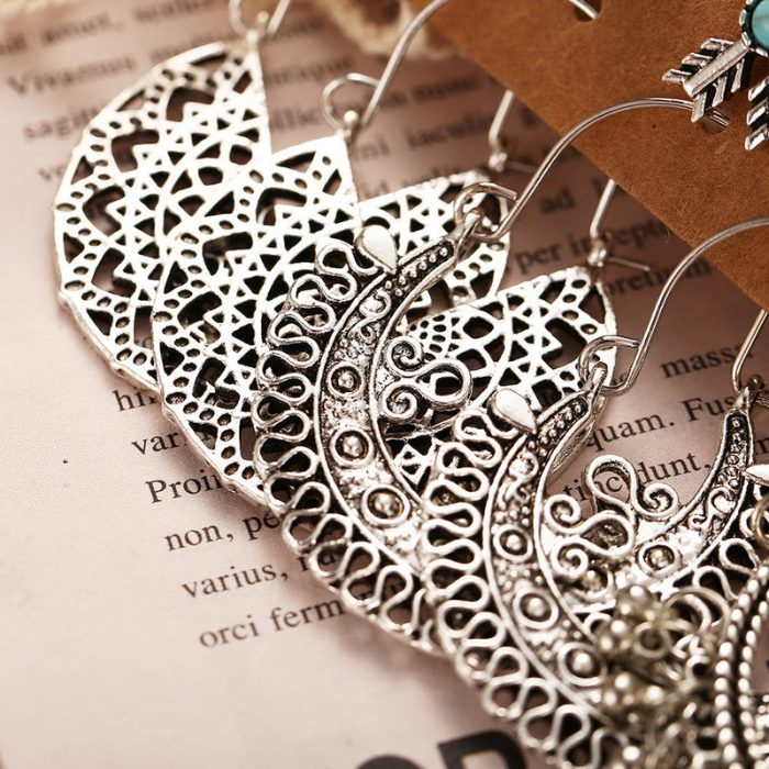 Trendy Oxidized German Silver Plated Earrings For Women - VAIRAVI