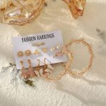 Pink Gold Plated Earrings Combo For Women - VAIRAVI