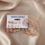 Pink Gold Plated Earrings Combo For Women - VAIRAVI