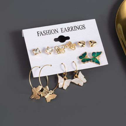 Gold Plated Earrings Combo Pack of 6 For Women - VAIRAVI