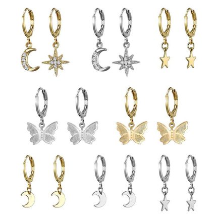 AD Multi Designs Drop Earrings Jewellery For Women - VAIRAVI