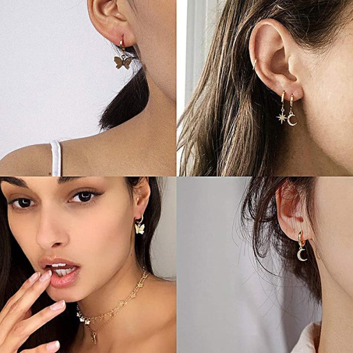 AD Multi Designs Drop Earrings Jewellery For Women - VAIRAVI