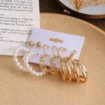 Gold Plated Hoops Earrings Combo For Women and Girls - VAIRAVI