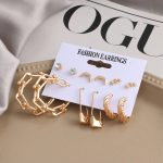 Gold-Toned Classic Earrings Combo of 6 For Women - VAIRAVI