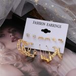Gold-Toned Classic Earrings Combo of 6 For Women - VAIRAVI