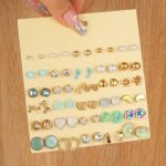 Gold Plated Multicolour Studs Quirky Earrings Combo of 30 For Women - VAIRAVI