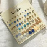 Gold Plated Multicolour Studs Quirky Earrings Combo of 30 For Women - VAIRAVI