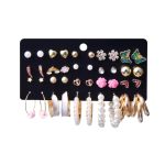 Multi-coloured Gold Plated Contemporary Studs and Hoop Earrings Set of 20 For Women - VAIRAVI