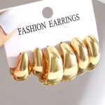 Gold Plated Contemporary Pack of 3 Hoop Earrings Combo For Women - VAIRAVI