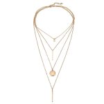 Gold Plated Layered Necklace Combo - VAIRAVI