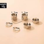 Set of 6 Silver-Plated Adjustable Finger Ring For Women - VAIRAVI