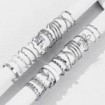 Silver Plated Stackable Rings (Pack of 22) - VAIRAVI