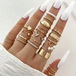 Gold Plated Stackable Rings (Pack of 21) - VAIRAVI