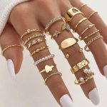 Gold Plated Stackable Rings (Pack of 21) - VAIRAVI
