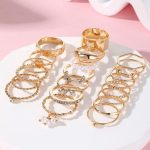 Gold Plated Stackable Rings (Pack of 21) - VAIRAVI
