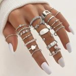 Silver Plated Stackable Rings (Pack of 21) - VAIRAVI