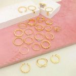 Gold Plated Stackable Rings (Pack of 23) - VAIRAVI