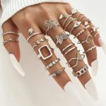 Silver Plated Stackable Rings (Pack of 23) - VAIRAVI