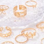 Gold Plated Stackable Rings (Pack of 10) - VAIRAVI