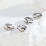 Trending Silver Plated Set of 4 Stackable Finger Rings - VAIRAVI