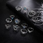 Fascinating Floral Designs Vintage Brilliant Rings Set of 13 Mixed Sizes For Women - VAIRAVI
