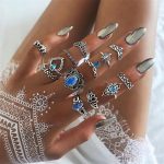 Fascinating Floral Designs Vintage Brilliant Rings Set of 13 Mixed Sizes For Women - VAIRAVI