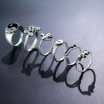 Silver-Plated Silver-Toned  Rings Set of 6 For Women - VAIRAVI