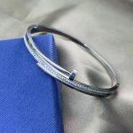 Stainless Steel Silver Plated American Diamond Studded Anti-Tarnish Bracelet For Women - VAIRAVI